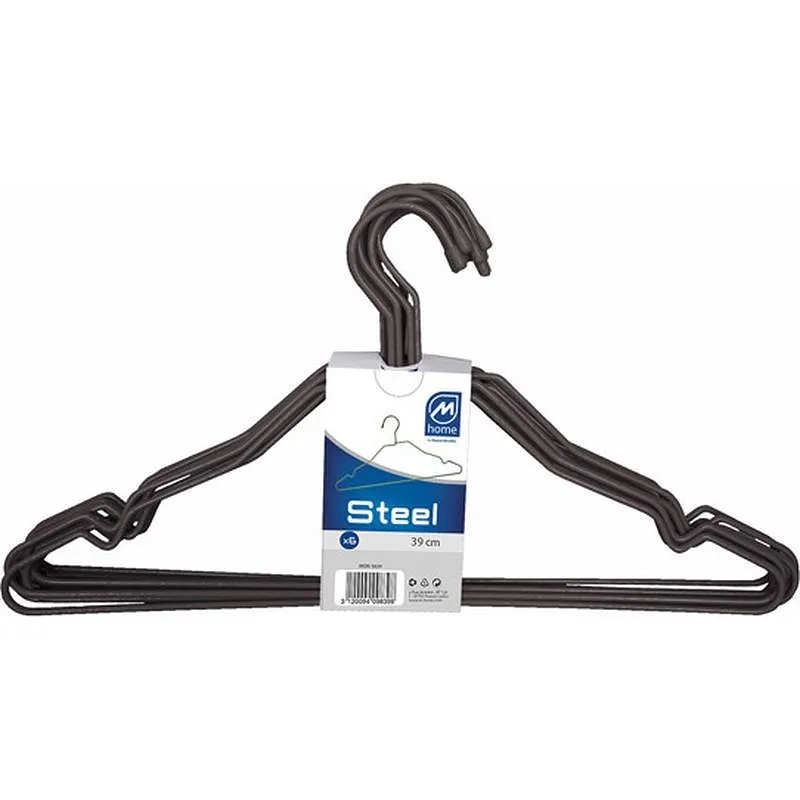 Compra PERCHA ALAMBRE MARRON (6 UNIDADES) 40X22X0,4 CM MONDEX MON 9839/MA al mejor precio