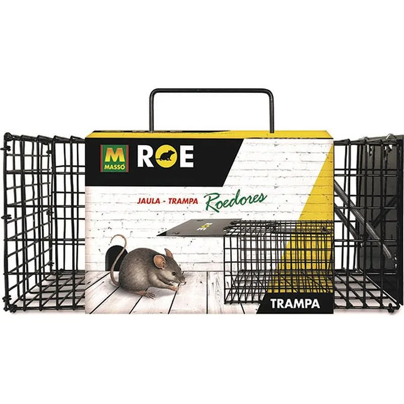 Compra JAULA TRAMPA METALICA PARA ROEDORES 30,5 X 12,7 X 12,7 CM MASSÓ 231595 al mejor precio