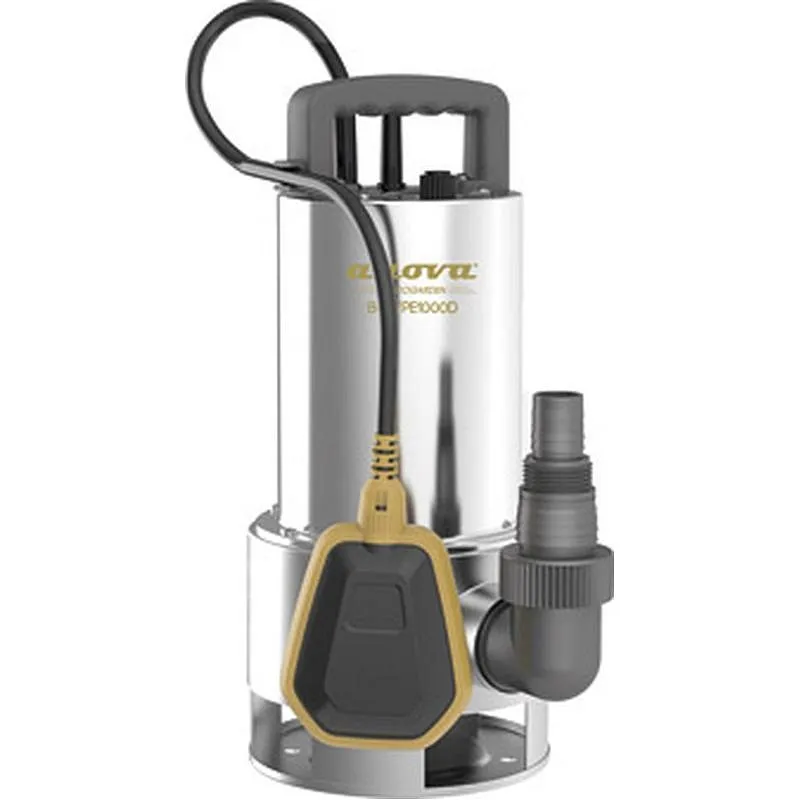 Compra BOMBA ELECTRICA SUMERGIBLE AGUAS SUCIAS 1000 W ACERO RAZO ANOVA BRICOGARDEN BGWPE1000D al mejor precio