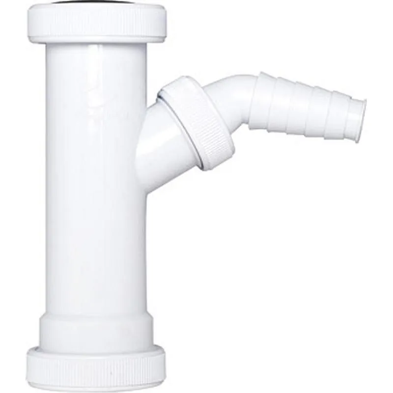 Compra ENLACE RECTO SIFON CON TOMA LAVADORA diametro 40 MM 1"½ CREARPLAST 070162 al mejor precio
