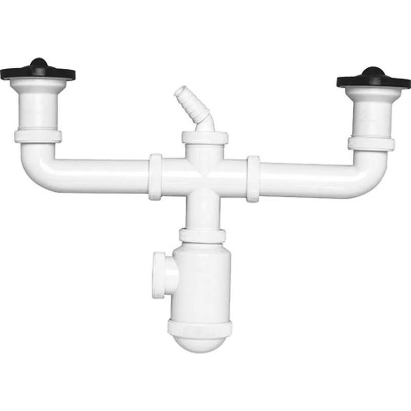 Compra SIFON DOBLE BOTELLA CON TOMA diametro 40 MM 1" 1/2" CREARPLAST 024012 al mejor precio