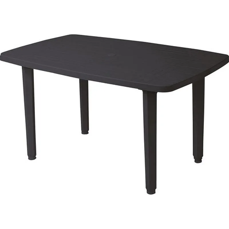 MESA RECTANGULAR RESINA 140 X 90 CM ANTRACITA GARDEN LIFE 4022ANT