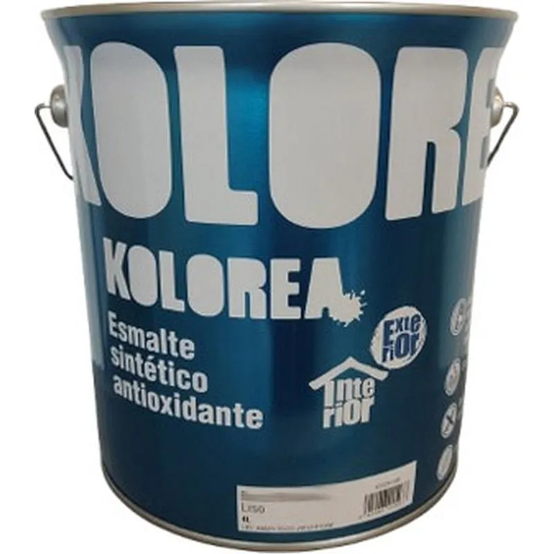 Compra ESMALTE SINTETICO ANTIOXIDO BRILLO 4L BLANCO KOLOREA KESOX-009/06184 al mejor precio