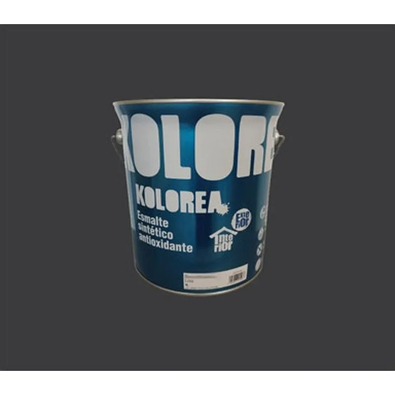 Compra ESMALTE SINTETICO ANTIOXIDO BRILLO 4L NEGRO KOLOREA KESOX-012/06187 al mejor precio