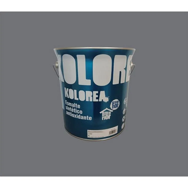 Compra ESMALTE SINTETICO ANTIOXIDO BRILLO 4L GRIS MEDIO KOLOREA KESOX-021/06202 al mejor precio
