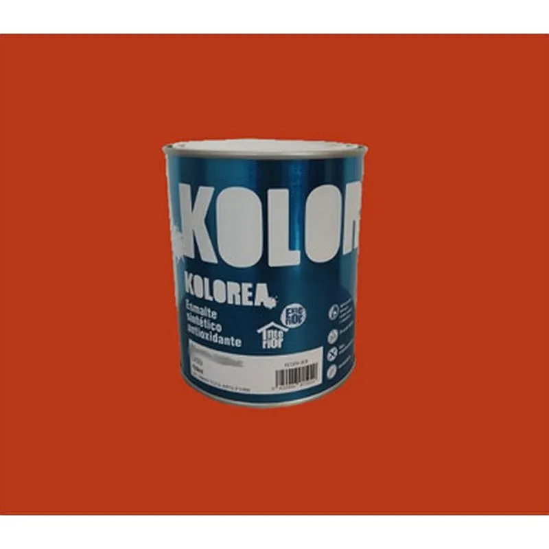 Compra ESMALTE SINTETICO ANTIOXIDO BRILLO 750 ML BERMELLON KOLOREA KESOX-023/06206 al mejor precio