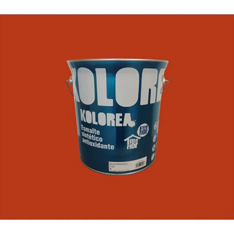 Compra ESMALTE SINTETICO ANTIOXIDO BRILLO 4L BERMELLON KOLOREA KESOX-024/06205 al mejor precio