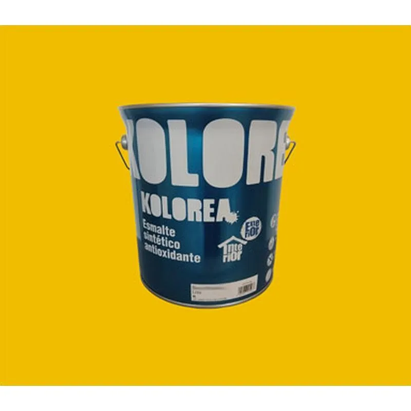 Compra ESMALTE SINTETICO ANTIOXIDO BRILLO 4L AMARILLO REAL KOLOREA KESOX-033/06214 al mejor precio