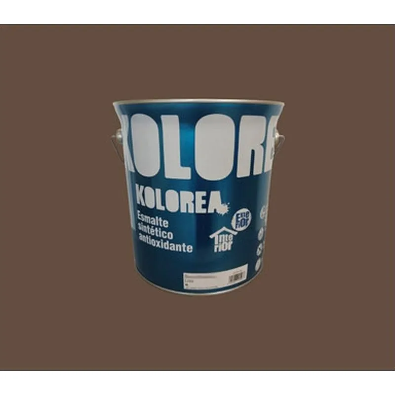 Compra ESMALTE SINTETICO ANTIOXIDO BRILLO 4L PARDO KOLOREA KESOX-039/06220 al mejor precio
