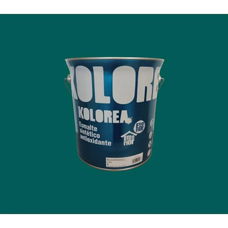 Compra ESMALTE SINTETICO ANTIOXIDO BRILLO 4L VERDE HIERBA KOLOREA KESOX-042/06224 al mejor precio