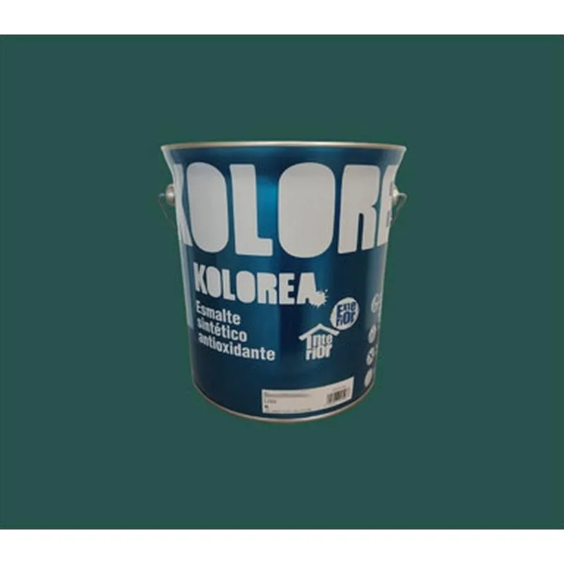 Compra ESMALTE SINTETICO ANTIOXIDO BRILLO 4L VERDE MAYO KOLOREA KESOX-045/06229 al mejor precio