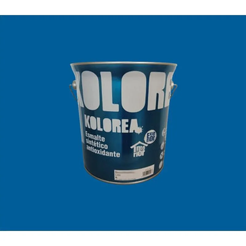 Compra ESMALTE SINTETICO ANTIOXIDO BRILLO 4L AZUL LUMINOSO KOLOREA KESOX-057/06235 al mejor precio