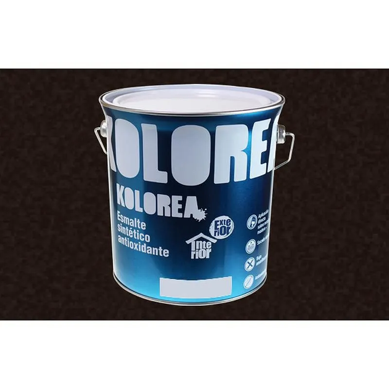 Compra ESMALTE SINTETICO ANTIOXIDO FORJA 4L NEGRO KOLOREA KESOX-069/06250 al mejor precio
