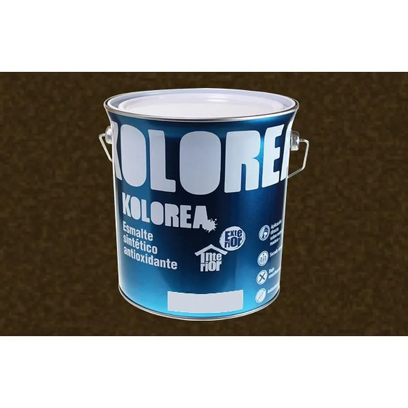 Compra ESMALTE SINTETICO ANTIOXIDO FORJA 4 L MARRON KOLOREA KESOX-072/06256 al mejor precio