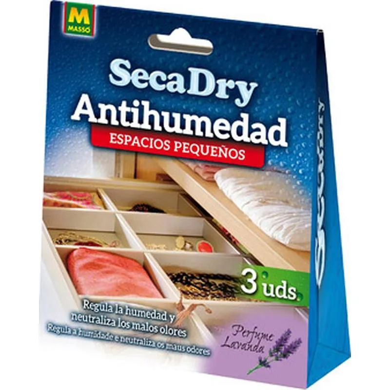 Compra ANTIHUMEDAD BOLSA GEL 30 GR (3 UDS) SECADRY LAVANDA MASSÓ 231587 al mejor precio