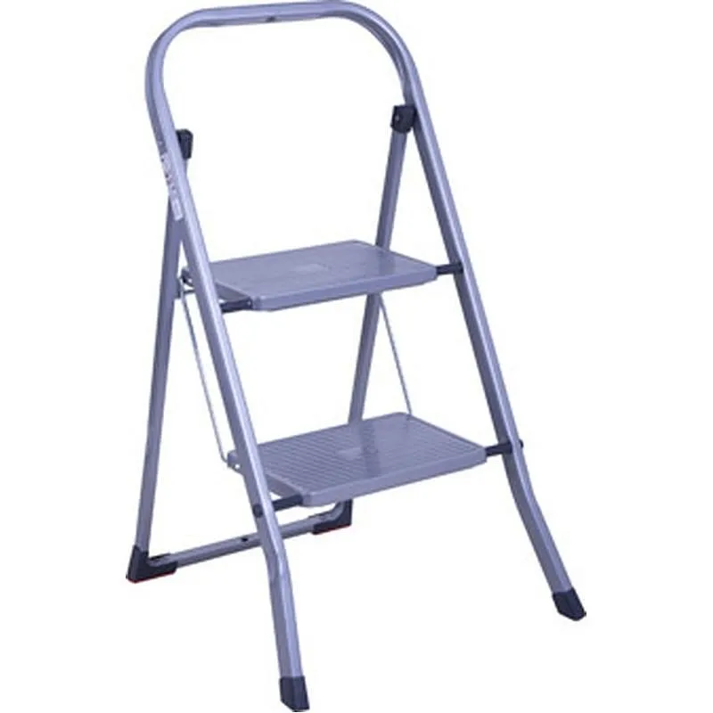 Compra TABURETE ESCALERA PRAKTICO 2 PELDAÑOS GRIS AMBIT 2102GR al mejor precio