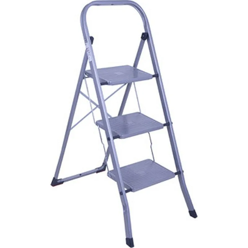Compra TABURETE ESCALERA PRAKTICO 3 PELDAÑOS GRIS AMBIT 2103GR al mejor precio