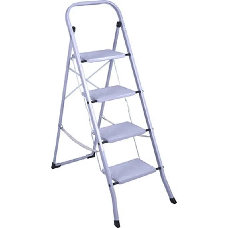 Compra TABURETE ESCALERA PRAKTICO 4 PELDAÑOS GRIS AMBIT 2104GR al mejor precio