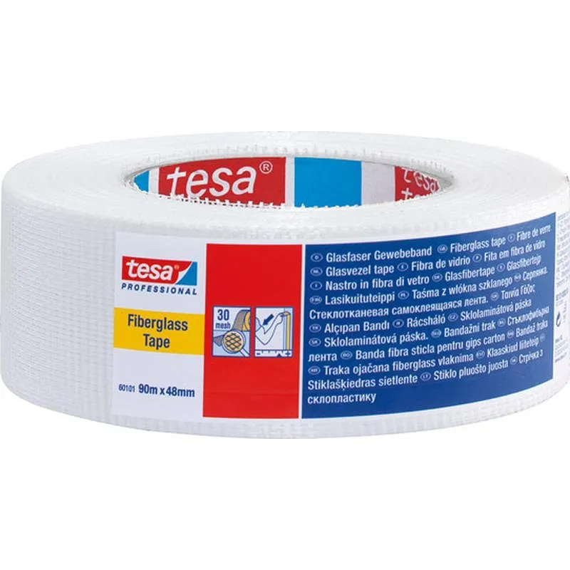 Compra CINTA JUNTAS FIBRA DE VIDRIO PROFESIONAL 90 M X 48 MM TESA TAPE 60101-00002-00 al mejor precio
