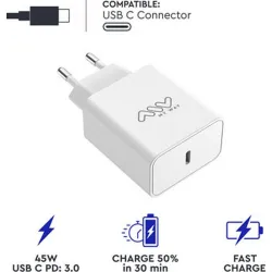 Compra CARGADOR TIPO C PD 45W BLANCO MYWAY MWACC0018 al mejor precio