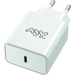 Compra CARGADOR TIPO C PD 45W BLANCO MYWAY MWACC0018 al mejor precio