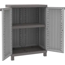 Compra ARMARIO RESINA BAJO 2 PUERTAS C-WOOD 68X39X91,5CM TERRY 1002724 al mejor precio