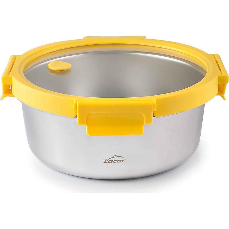 HERMETICO INOX TAPA CRISTAL ETERN REDONDO 1500ML 64606