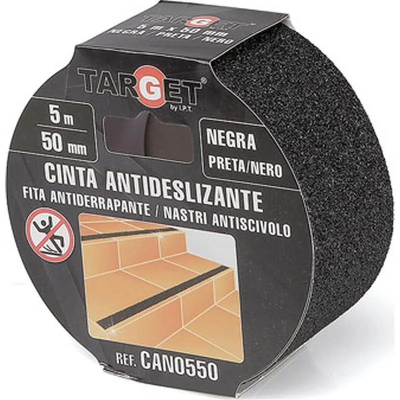 Compra CINTA ANTIDESLIZANTE 5 M X 50 MM NEGRO TARGET CAN0550 al mejor precio