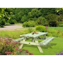 Compra MESA PICNIC BANCOS ABATIBLES 179X161XH72 CM AM44-1618 al mejor precio