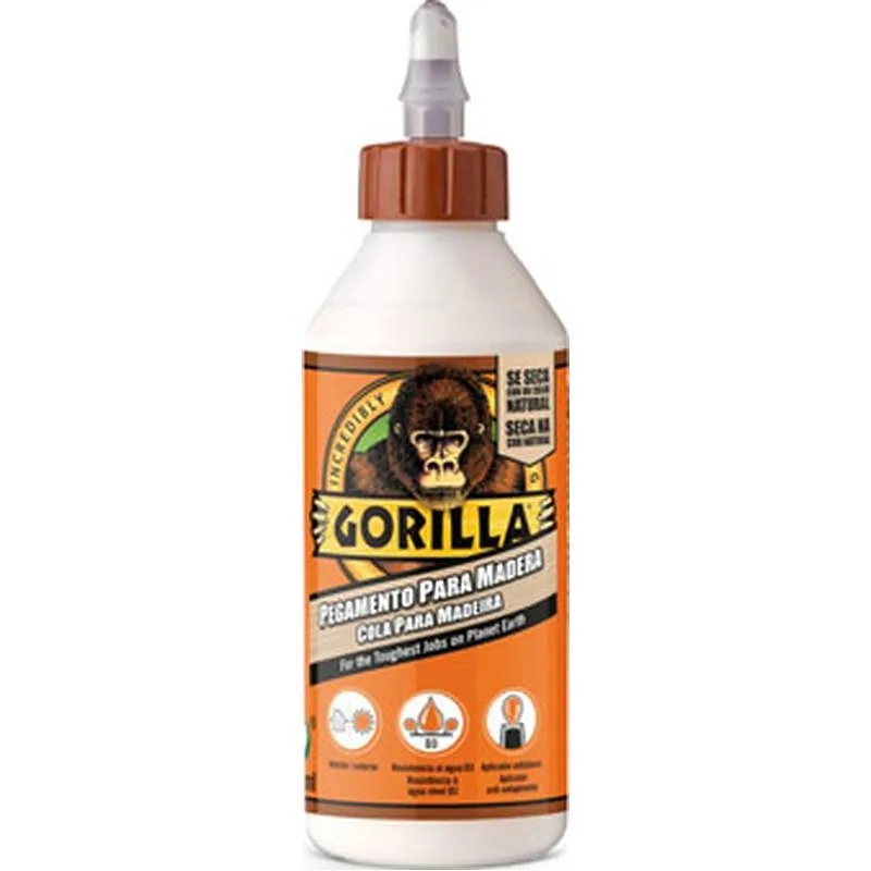 Compra COLA BLANCA MADERA GORILLA WOOD GLUE D3 236 ML GORILLA 5034800 al mejor precio