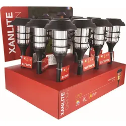 Compra BALIZA SOLAR LED NEGRA IP44 EFECTO LLAMA XANLITE SOBAFLAM al mejor precio