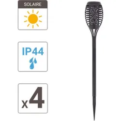 Compra BALIZA SOLAR LED DECORATIVA IP44 EFECTO LLAMA PACK 4 UNIDADES XANLITE SO4FLAMME al mejor precio