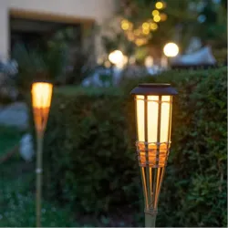 Compra BALIZA SOLAR LED BAMBU EFECTO LLAMA XANLITE SOBABAM al mejor precio