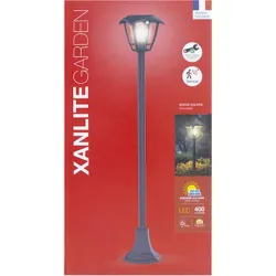 Compra FAROLA SOLAR RETRO NEGRA LED 1110MM IP44, SENSOR DE MOVIMIENTO BOMBILLA 400 LM 3000K INCLUIDA XANLITE SO2011R al mejor precio