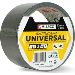 Compra CINTA AMERICANA UNIVERSAL 10 M X 50 MM NEGRO MIARCO 35662 al mejor precio