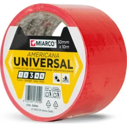 Compra CINTA AMERICANA UNIVERSAL 10 M X 50 MM ROJO MIARCO 35664 al mejor precio