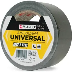 Compra CINTA AMERICANA UNIVERSAL 30 M X 50 MM NEGRO MIARCO 35667 al mejor precio