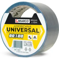 Compra CINTA AMERICANA UNIVERSAL 10 M X 50 MM AZUL MIARCO 35671 al mejor precio