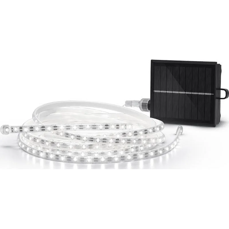 Compra TIRA LED CON PLACA SOLAR URIEL​ 7 METROS 50 LM 3000K CARGA HIBRIDA USB C GARZA 401498C al mejor precio