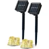 Compra GUIRNALDA CON PLACA SOLAR CINTIA PACKS 2 UNIDADES 12 METROS 30 LM 2700K 8 MODOS GARZA 401493C al mejor precio