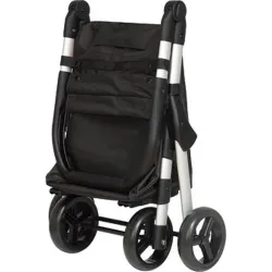 Compra CARRO COMPRA 4 RUEDAS MUUVI PLEGABLE NEGRO-ALUMINIO DUETT 998402 211 al mejor precio