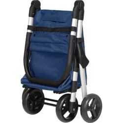 Compra CARRO COMPRA 4 RUEDAS MUUVI PLEGABLE AZUL-ALUMINIO DUETT 998402 754 al mejor precio