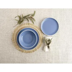 Compra VAJILLA CERAMICA 12 PZS MOANA BIDASOA AZUL ADI 5427057 al mejor precio