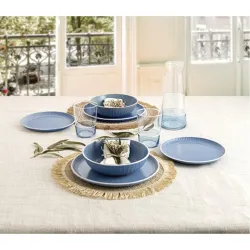 Compra VAJILLA CERAMICA 12 PZS MOANA BIDASOA AZUL ADI 5427057 al mejor precio