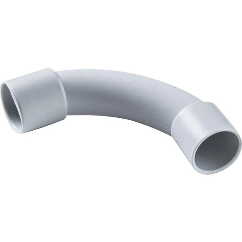 Compra CURVA RIGIDA PVC GRIS 5 UNID 90º 25MM TUPERSA 022300525 al mejor precio