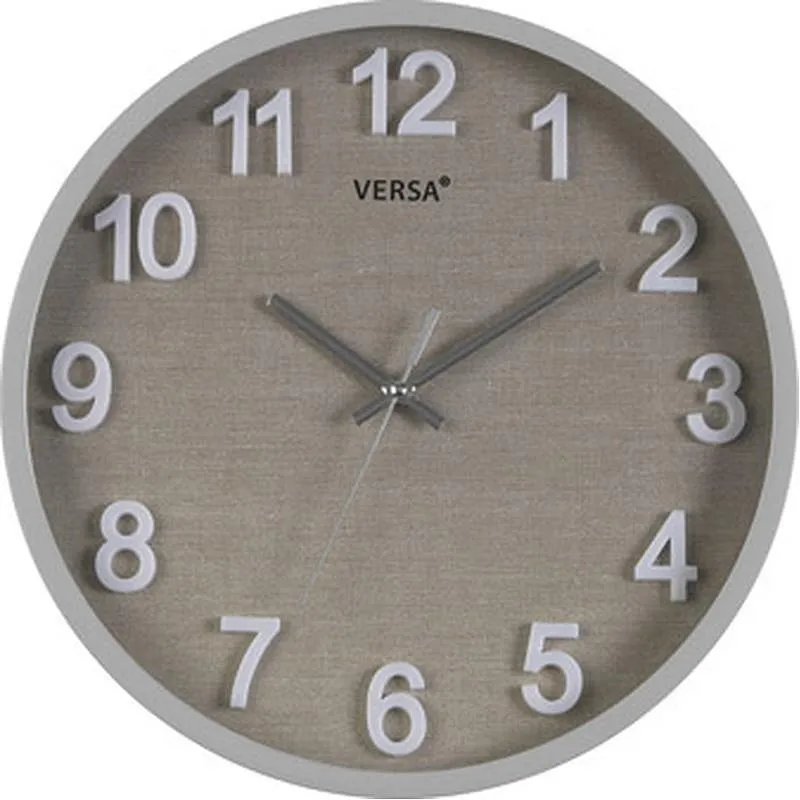 Compra RELOJ PARED REDONDO VESTA GRIS 30CM VERSA 19520176 al mejor precio
