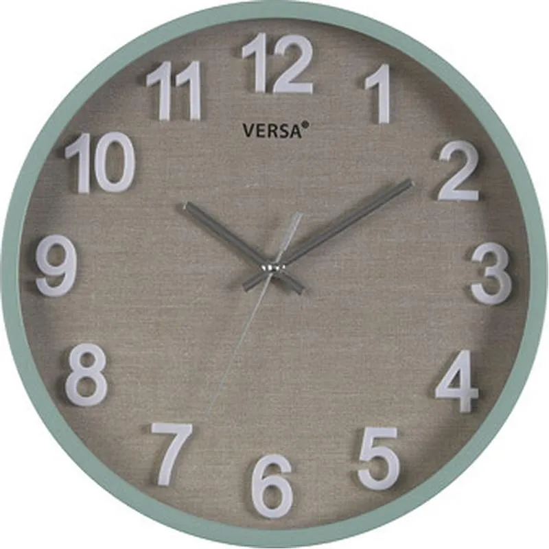 Compra RELOJ PARED REDONDO VESTA MINT 30CM VERSA 19520175 al mejor precio