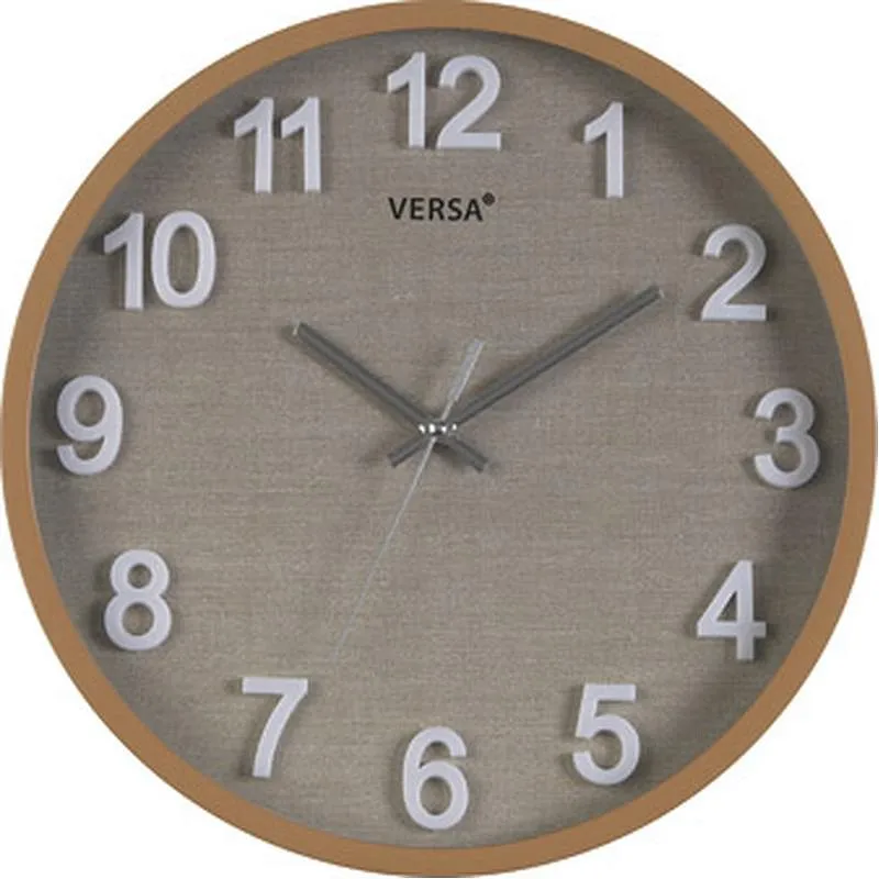 Compra RELOJ PARED REDONDO VESTA MADERA 30CM VERSA 19520173 al mejor precio