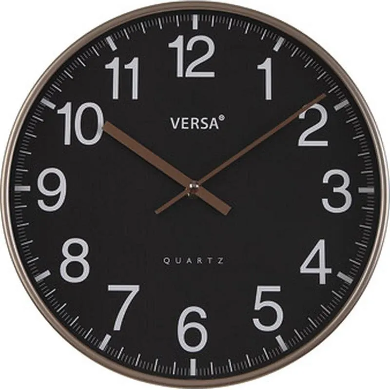 Compra RELOJ PARED REDONDO NEGRO 30CM VERSA 22360024 al mejor precio
