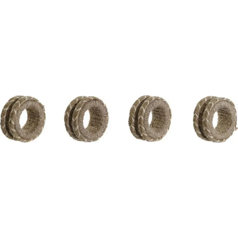 Compra SERVILLETERO YUTE MANGO NATURAL SET 4UDS 6X3X6CM ITEM PC-208448 al mejor precio